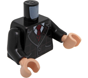 LEGO Negro Gunnar Eversol Minifigura Torso (973 / 76382)