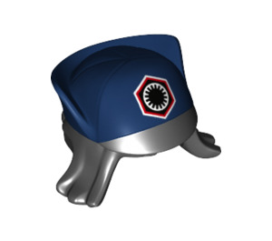 LEGO Negro Pelo con Dark Azul Gorra con Negro Bill (37021)