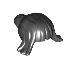 LEGO Noir Cheveux avec Longue Côté Bangs et Queue de cheval (32967)