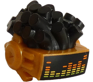 LEGO Negro Pelo con Dorado perla Robot VR Visera Auriculares (75670)