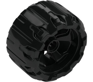 LEGO Black Hard Plastic Wheel Ø37 x 22 (2148)