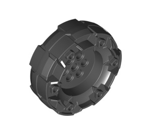 LEGO Black Hard Plastic Wheel with Pin Holes (11094)