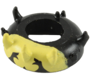 LEGO Black Head Top with Zabrak Horns with Savage Opress Yellow (12164 / 95708)