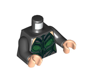 LEGO Zwart Hela Minifiguur Torso (973 / 76382)