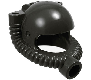 LEGO Noir Casque avec Tuyau et Mouthpiece (30038 / 30243)