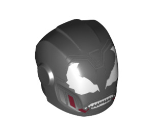 LEGO Black Helmet with Smooth Front with Iron Venom (28631 / 67662)