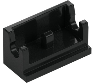 LEGO Black Hinge 1 x 2 Base (3937)