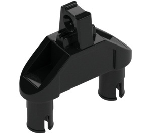 LEGO Black Hinge 1 x 3 with Two Pins and Finger (47973 / 57359)