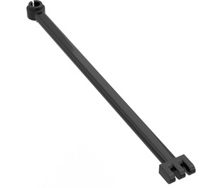 LEGO Svart Hengsel Stang 12 med Split Rod Holder (2375)