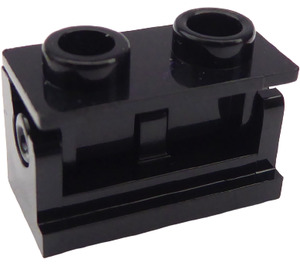 LEGO Černá Hinge Brick 1 x 2 Assembly