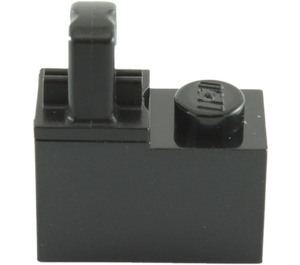 LEGO Black Hinge Brick 1 x 2 with 1 Finger (76385)