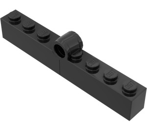 LEGO Zwart Scharnier Steen 1 x 8