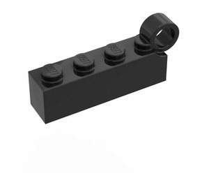 LEGO Black Hinge Brick 1 x 8 Male