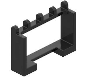 LEGO Black Hinge Car Roof Holder 1 x 4 x 2 (4214)