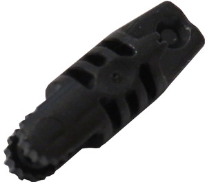 LEGO Zwart Scharnier Cilinder 1 x 3 Vergrendelings met 1 Stub en 2 Stubs Aan Ends (zonder gat) (30554)
