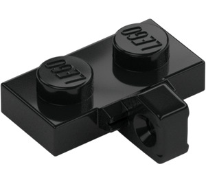 LEGO Black Hinge Plate 1 x 2 with Vertical Locking Stub with Bottom Groove (44567 / 49716)