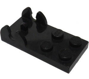 LEGO Schwarz Scharnier Platte 2 x 4 - Weiblich (3597)