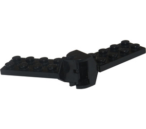 LEGO Schwarz Scharnier Platte 2 x 4 mit Articulated Joint Assembly
