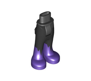 LEGO Black Hip with Pants with Dark Purple Boots (16925)