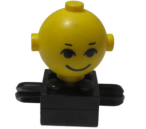 LEGO Schwarz Homemaker Figure mit Gelb Kopf