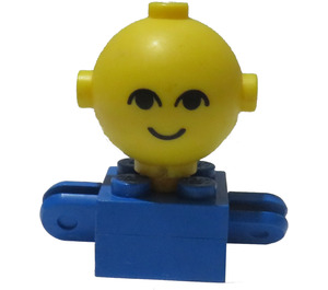 LEGO Czarny Homemaker Figure with Yellow Head