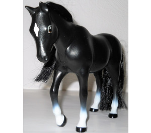 LEGO Black Horse with White Feet and White Diamond on Nose (72500)