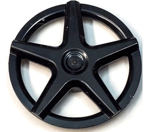 LEGO Black Hub Cap with 5 Spokes