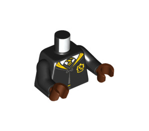 LEGO Schwarz Hufflepuff Student Minifig Torso (973 / 76382)