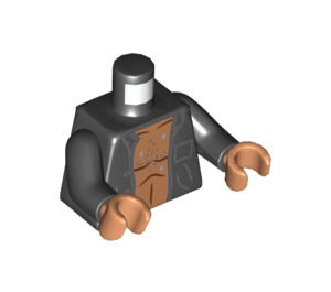 LEGO Black Ian Malcolm Minifig Torso (973 / 76382)