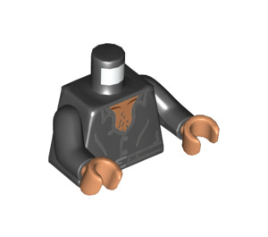 LEGO Noir Ian Malcolm Minifig Torse (973 / 76382)