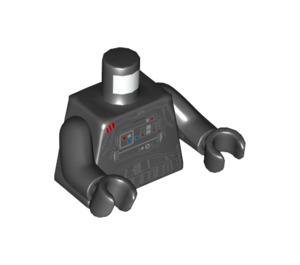 LEGO Black Iden Versio Minifig Torso (973 / 76382)