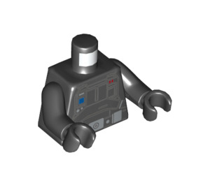 LEGO Noir Imperial Emigration Officer Minifig Torse (973 / 76382)