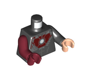 LEGO Schwarz Iron Man Minifig Torso (973 / 76382)