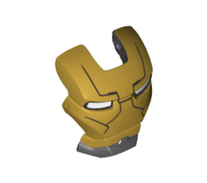 LEGO Black Iron Man Visor with MK 41 Gold (51080)