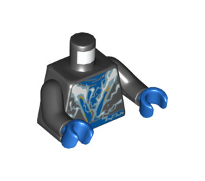 LEGO Zwart Jay Minifiguur Torso (973 / 76382)