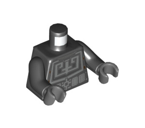 LEGO Black Karlof Minifig Torso (973 / 76382)