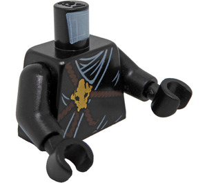 LEGO Nero Kendo Cole Busto con Teschio e Marrone Leather Straps (76382 / 88585)