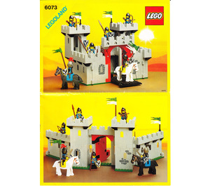 LEGO Zwart Knight's Castle 6073 Instructions