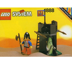 LEGO Zwart Knights Guardshack 1888