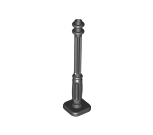 LEGO Black Lamp Post 2 x 2 x 7 with 4 Base Grooves (11062)