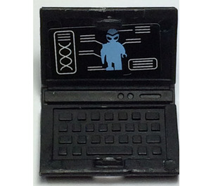 LEGO Schwarz Laptop mit Alien Aufkleber (62698)