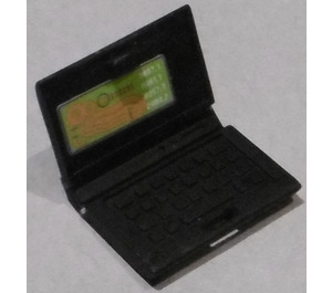 LEGO Zwart Laptop met Ground-Penetrating Radar Scan Sticker (62698)
