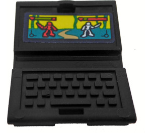 LEGO Noir Portable avec Video Game Screen Autocollant (18659)