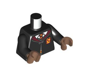 LEGO Zwart Lee Jordan Minifig Torso (973 / 76382)