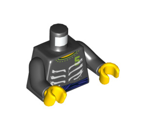 LEGO Zwart Lloyd Garmadon Torso (973 / 76382)