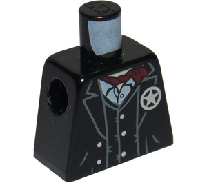 LEGO Black Lone Ranger Torso without Arms (973)