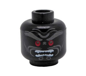 LEGO Black Lord Garmadon Head (Recessed Solid Stud) (94683 / 96743)