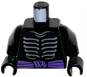 LEGO Schwarz Lord Garmadon - Legacy Minifigur Torso (973 / 76382)