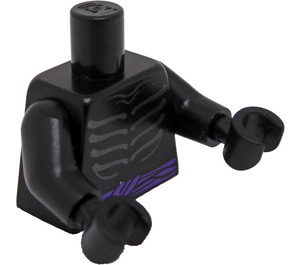 LEGO Black Lord Garmadon Torso with Ribs and Purple Sash (76382 / 88585)