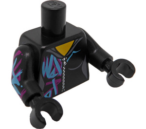 LEGO Black Lucy Minifig Torso (973 / 76382)